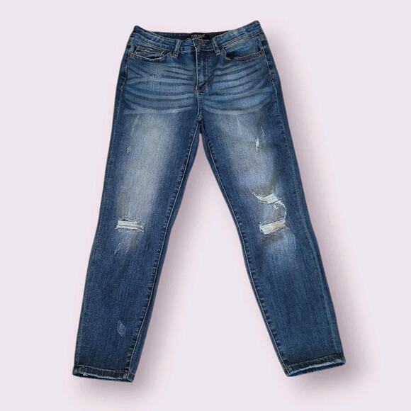 Judy Blue Mid Rise Skinny Stretch Jeans Size 11/30 JB8271 Boho Classic Coastal - Picture 3 of 10